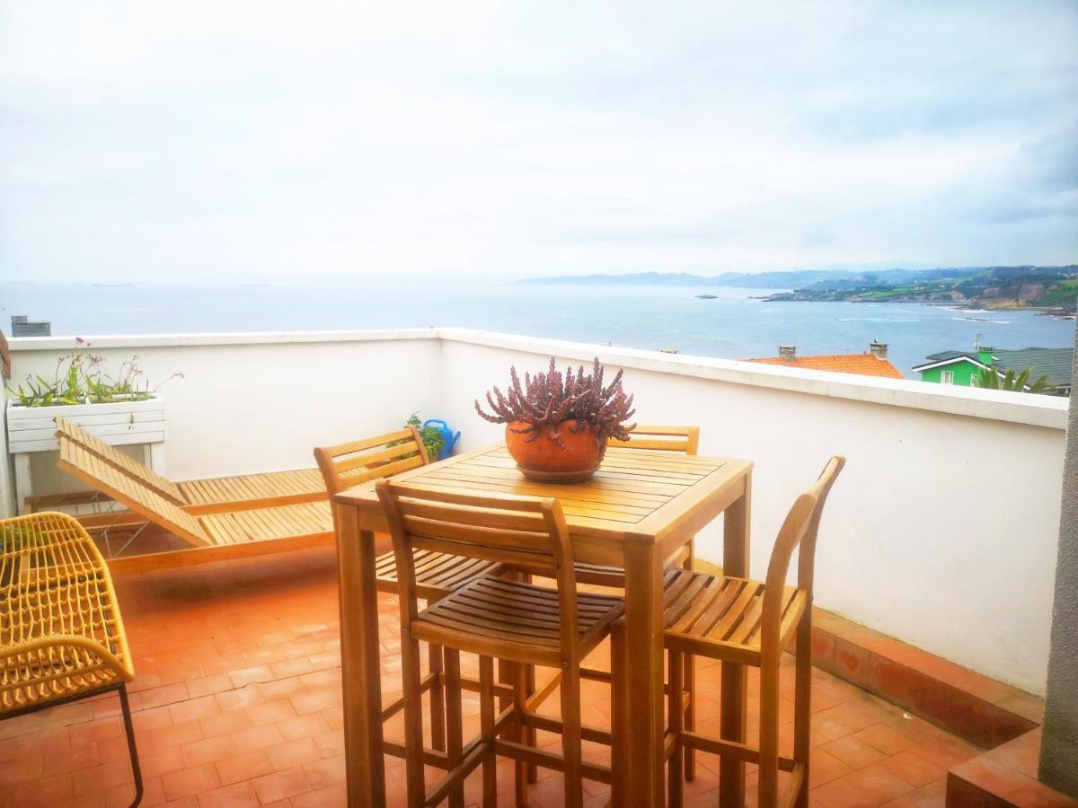 Aires Del Mar, Terraza Preciosa En Luanco公寓 外观 照片